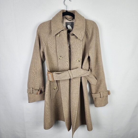 J. Crew Stadium Cloth by Nello Gori Wool Blend Double Breasted Pea Coat 6 - Picture 1 of 7